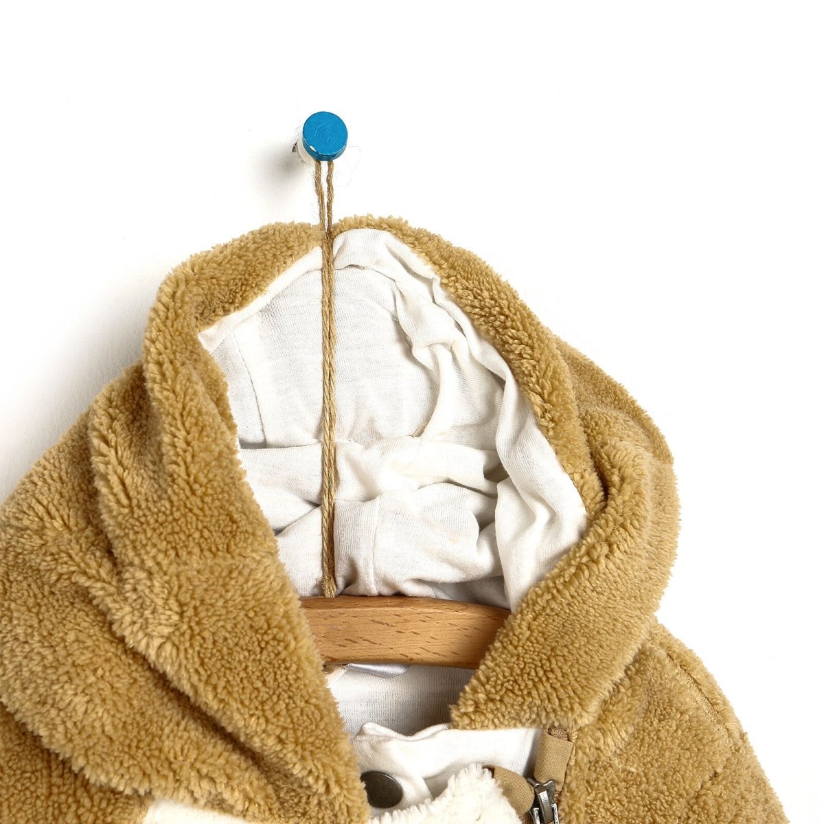 Midimod Newborn Welsoft Kangaroo Footed Jumpsuit - Brown - ebebek - Black Friday