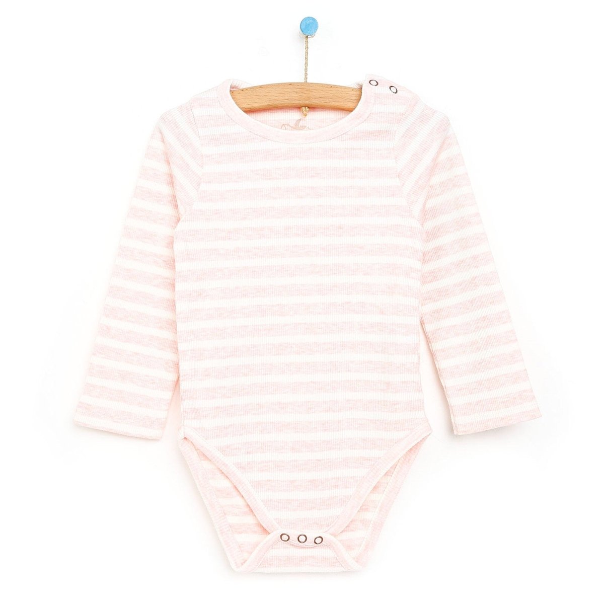 Newborn Fashion Club Long Sleeve Bodysuit - Light Pink - ebebek - Black Friday