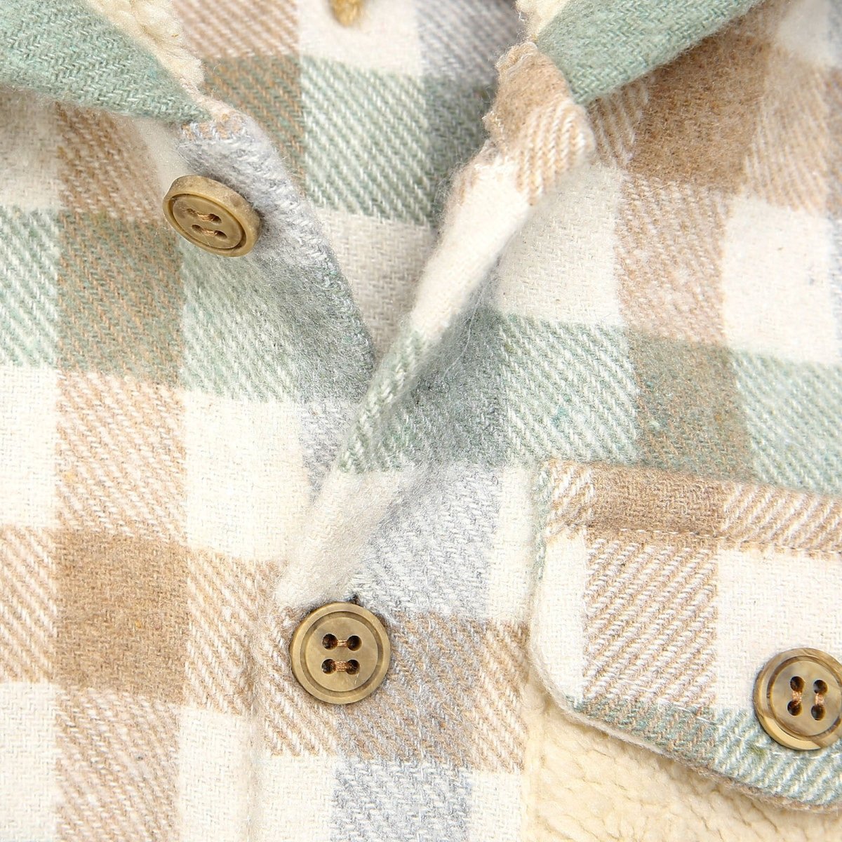 Bebbek Newborn Lumberjack Hooded Jumpsuit - Beige - ebebek - Black Friday