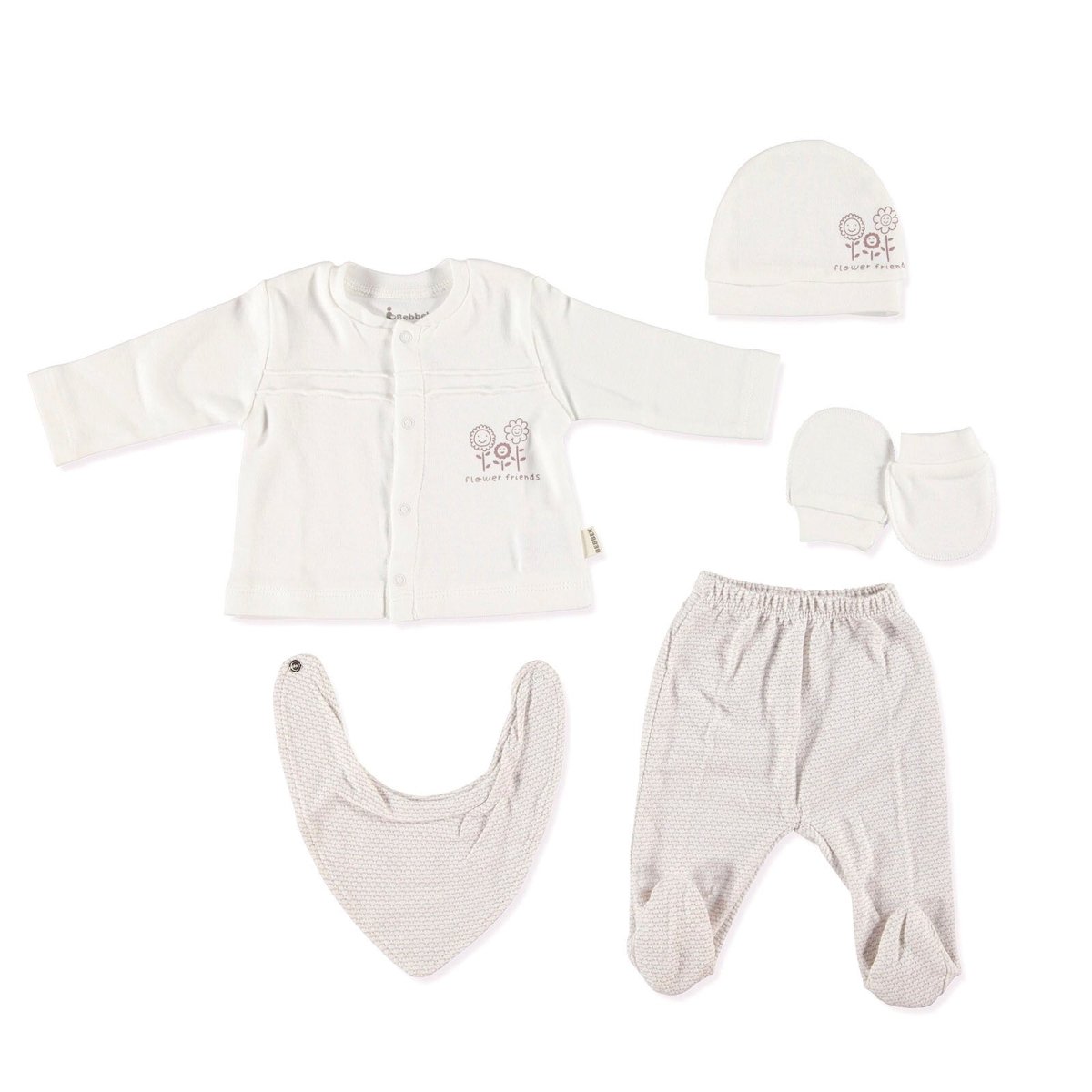 Bebbek Baby Girl 5 Pcs Newborn Gift Starter Set - Rose - ebebek - Black Friday