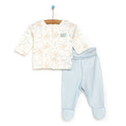 Bebetto Newborn Wrapover Top - Footed Bottom - Blue - ebebek - Black Friday