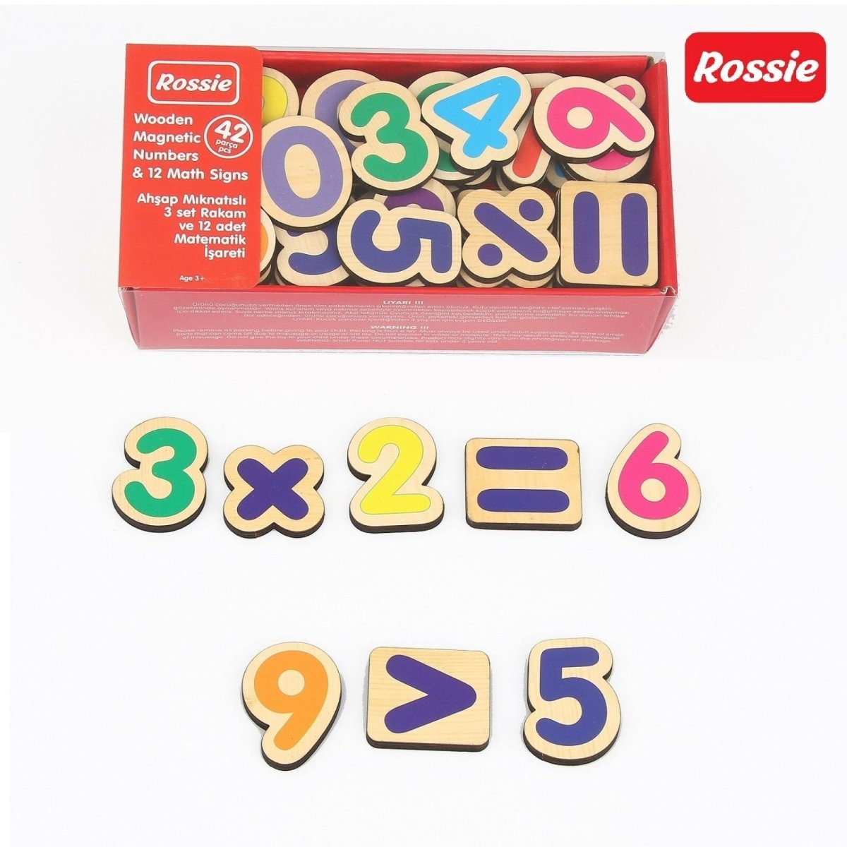 Rossie Magnetic Wooden Numbers - ebebek - Black Friday