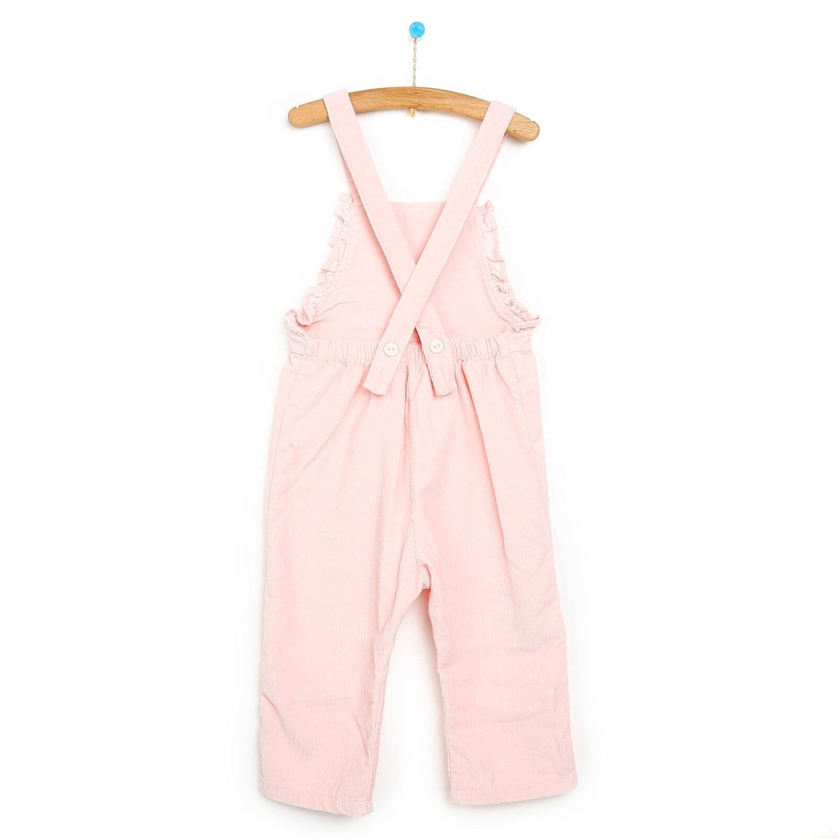 HelloBaby Basic Baby Girl Velvet Overall - Pink - ebebek - Black Friday