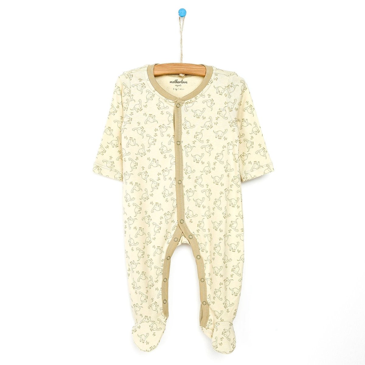 Motherlove Newborn Organic Footed Jumpsuit - Beige - ebebek - Black Friday