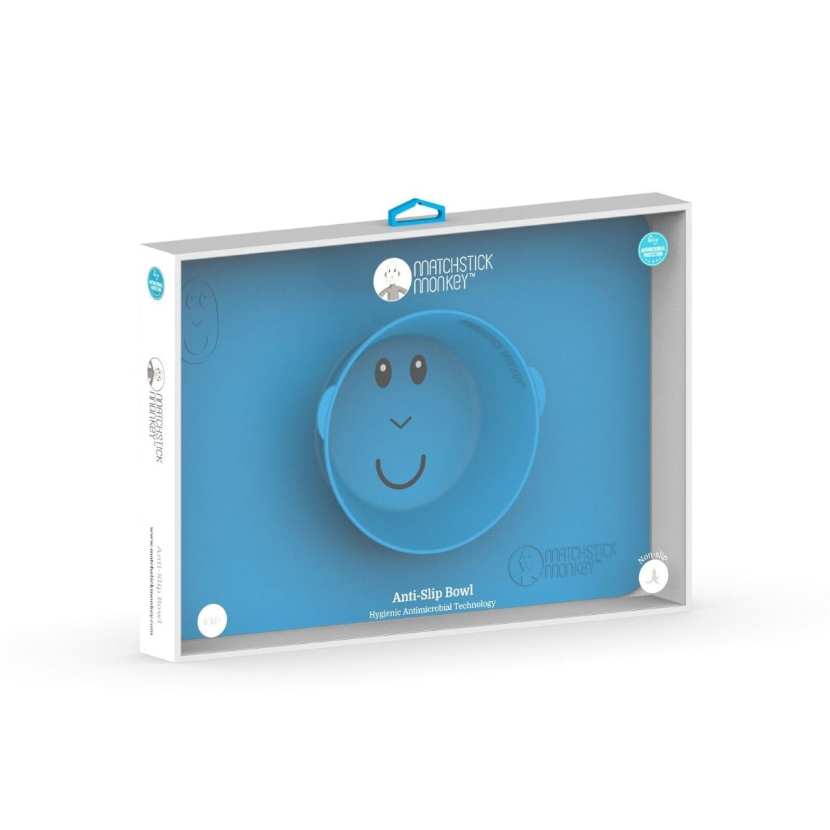 Matchstick Monkey Anti - Slip Bowl - Blue - ebebek - Black Friday