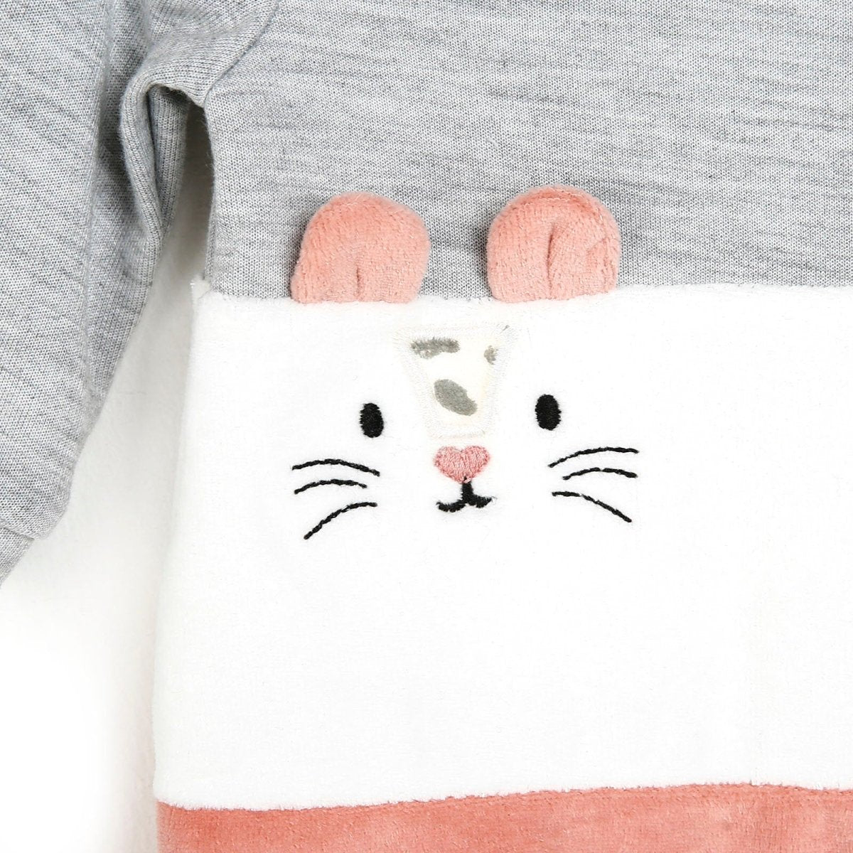 Cassiope Newborn Velvet Footed Jumpsuit - Powder - ebebek - Black Friday