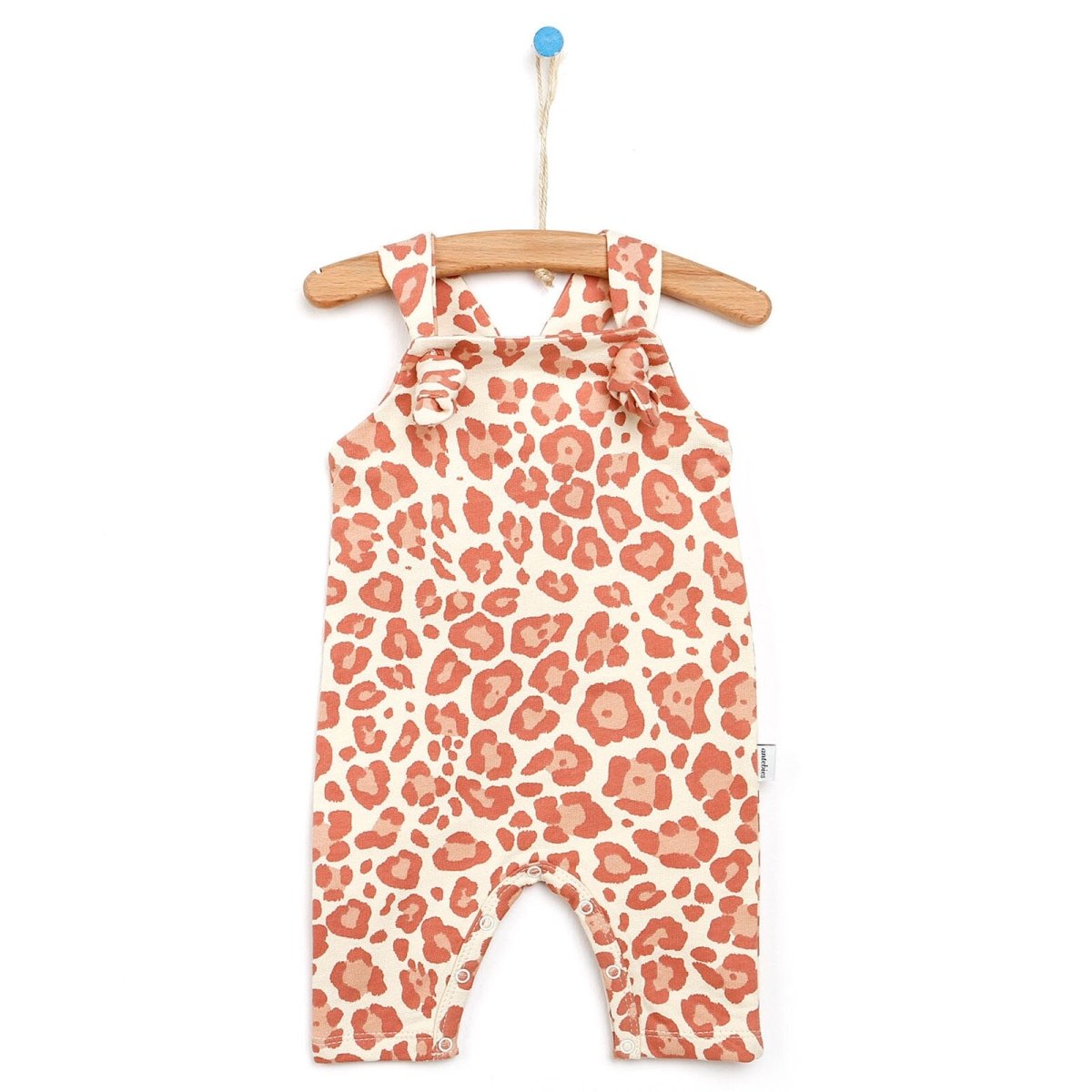 Antebies Newborn Cheetah Organic Overall - Mink - ebebek - Black Friday