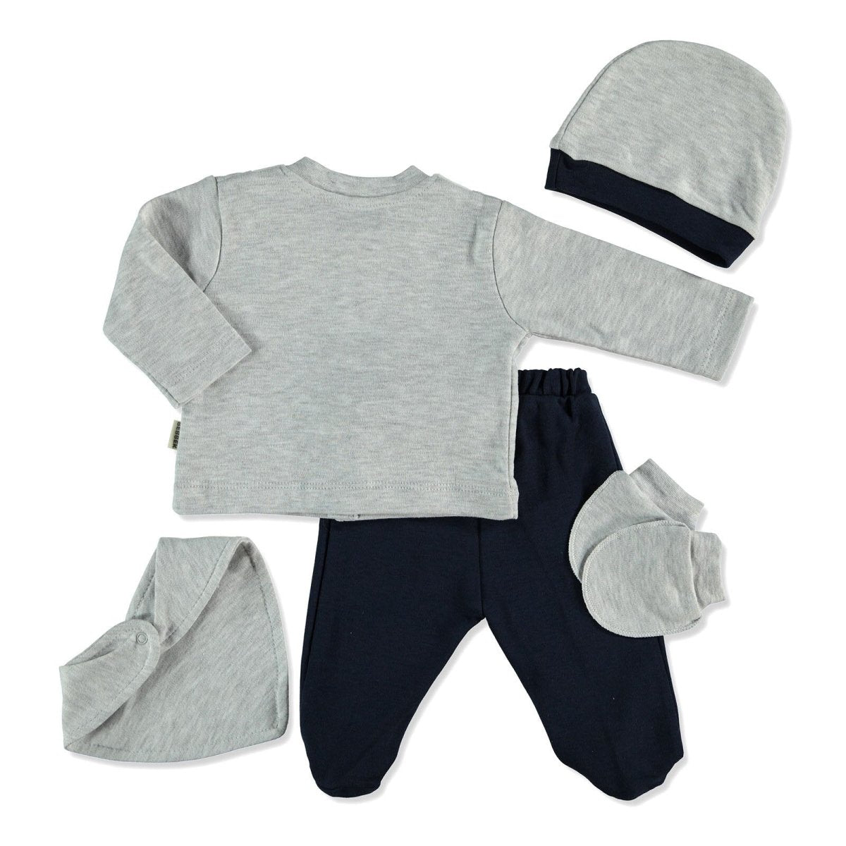 Bebbek Baby Boy 5 Pcs Newborn Gift Starter Set - Navy Blue - ebebek - Black Friday