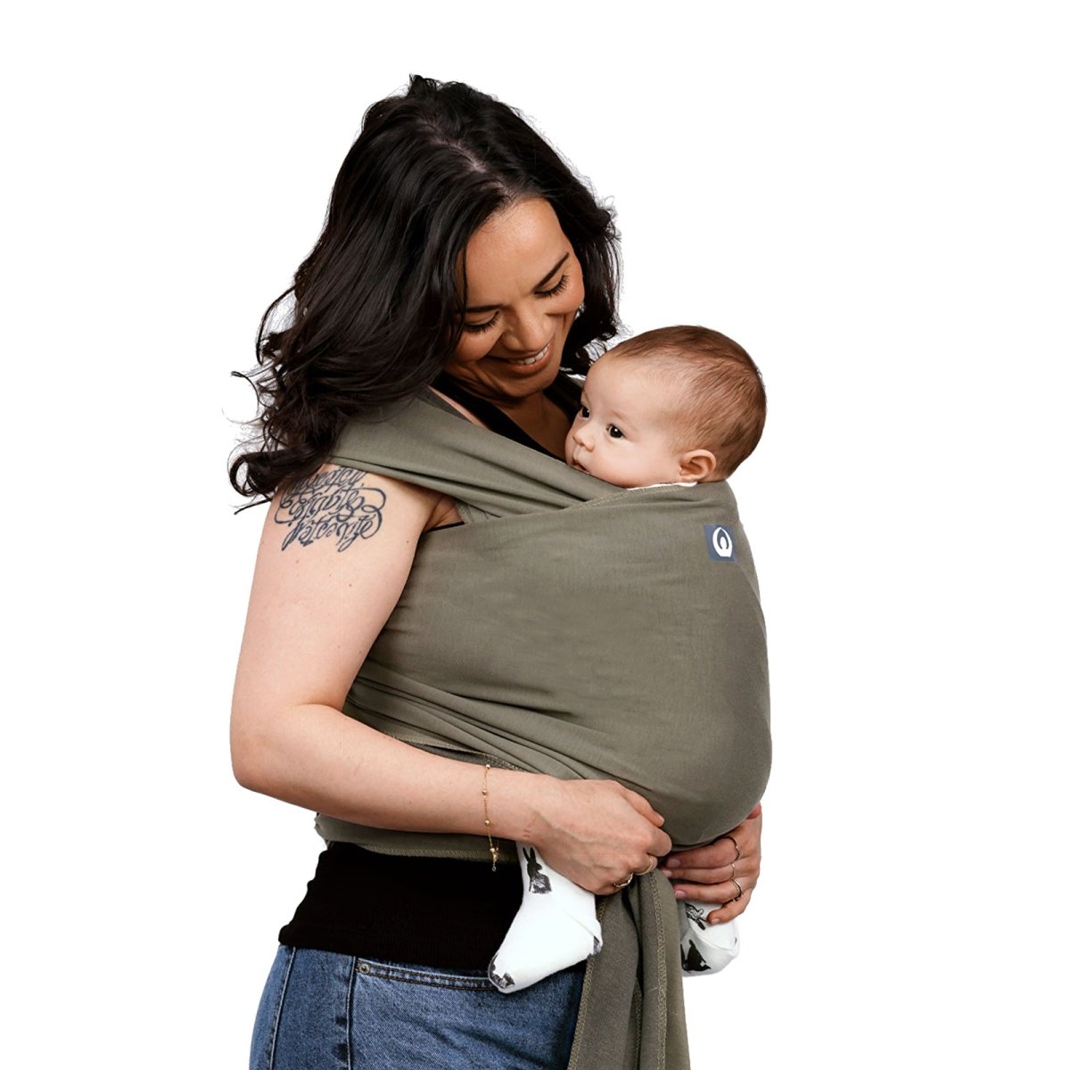 Gaia Carry Stretchy Baby Wrap Pure Tencel - Forest Green - ebebek - Black Friday