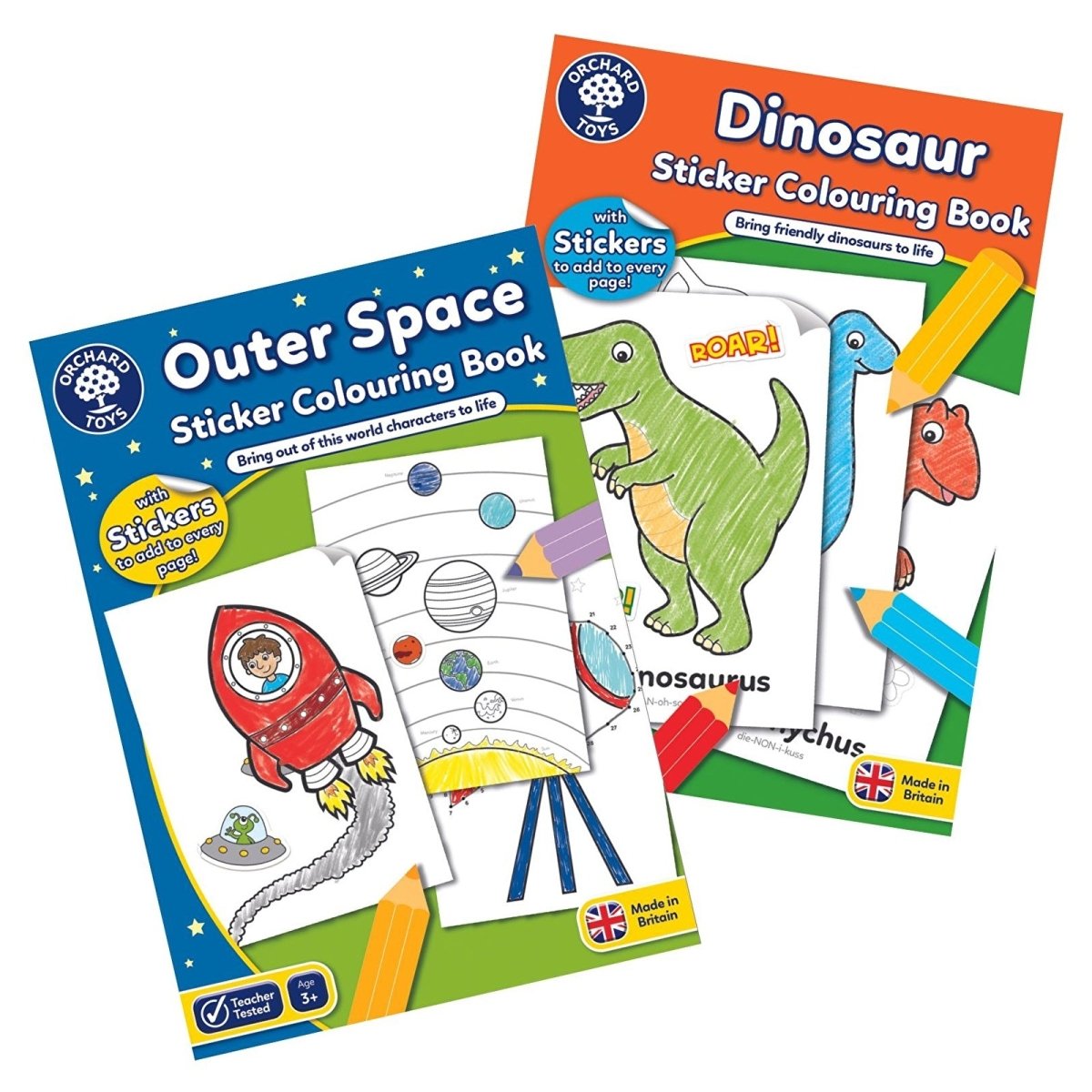 Orchard Toys Dinosaur and Outerspace Colouring Books - ebebek - Black Friday