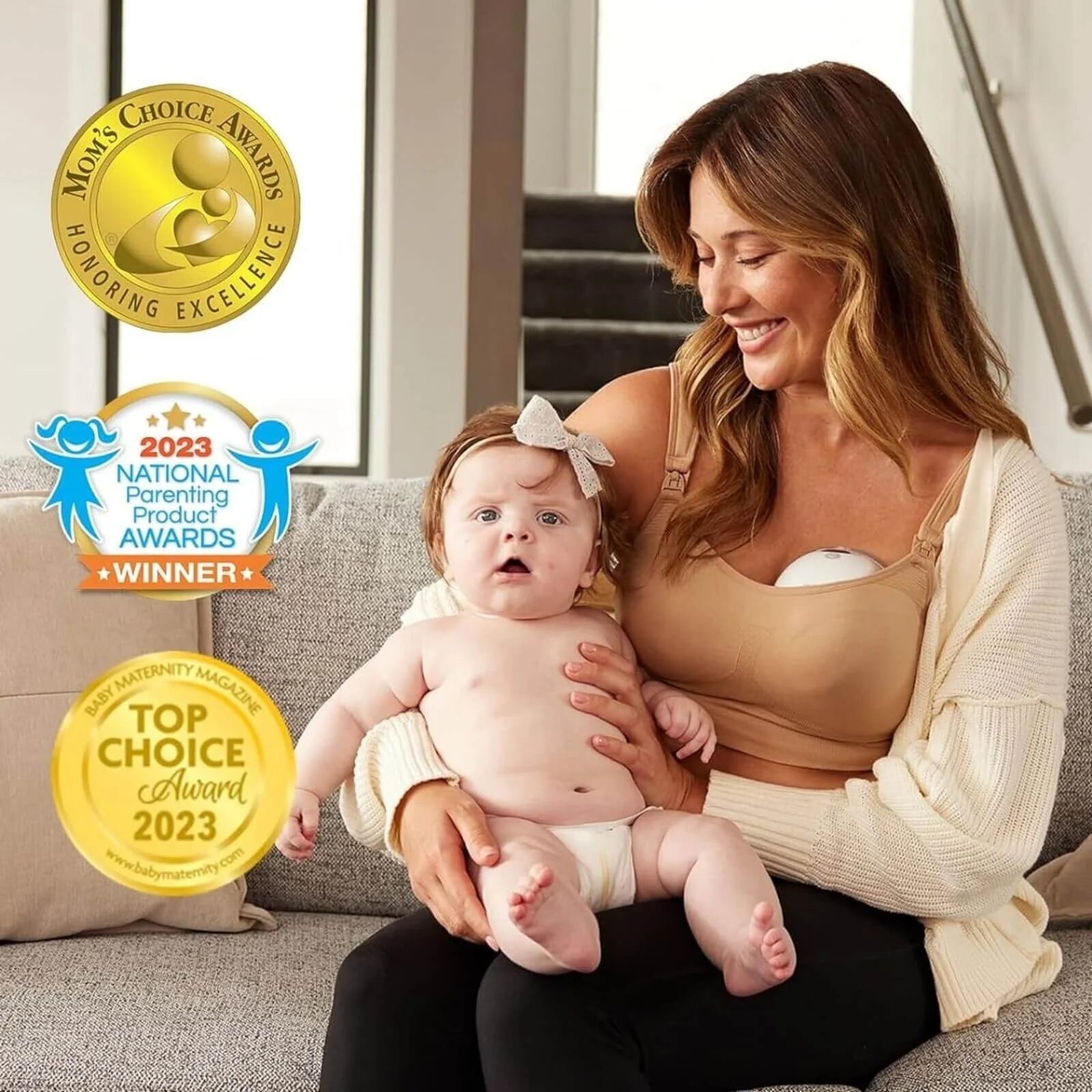  Momcozy Breast Pump Hands Free M5, Wearable Breast