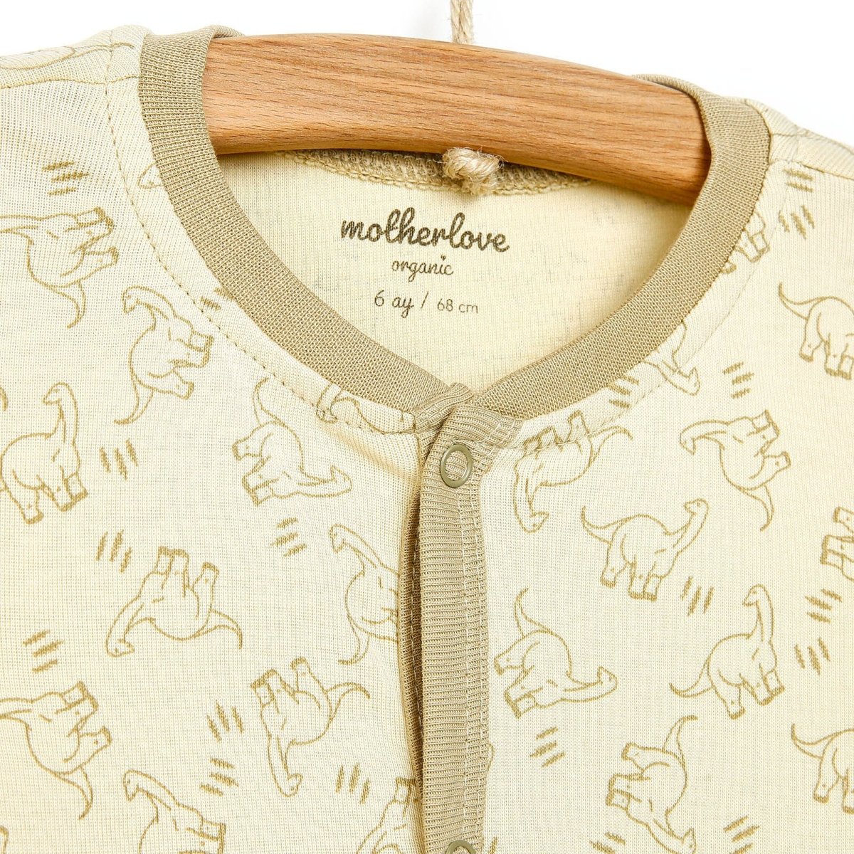 Motherlove Newborn Organic Footed Jumpsuit - Beige - ebebek - Black Friday