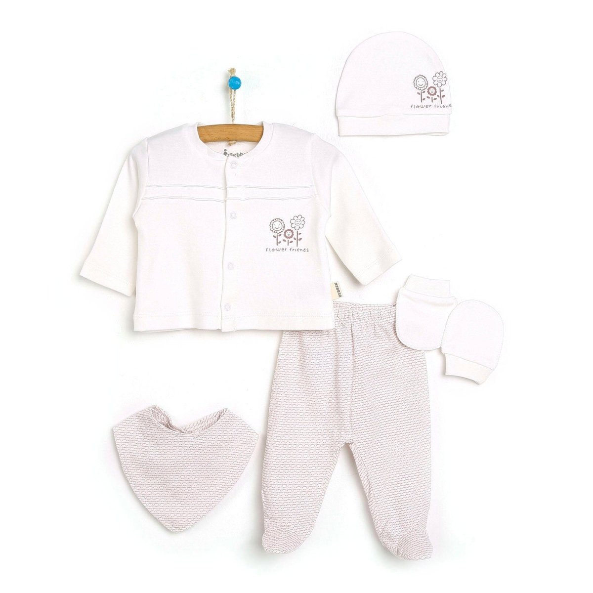 Bebbek Baby Girl 5 Pcs Newborn Gift Starter Set - Rose - ebebek - Black Friday