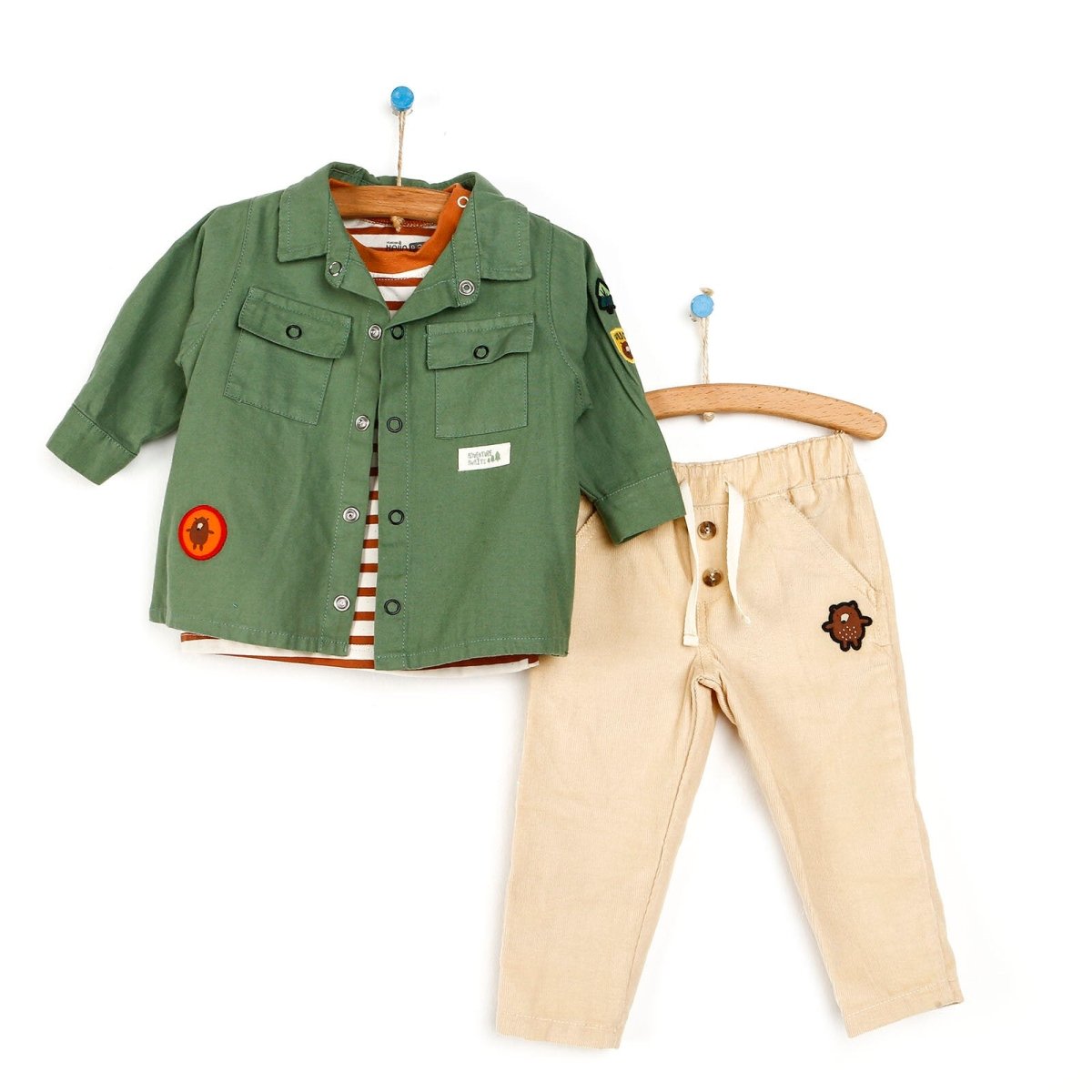 HelloBaby Shirt - Pants - Sweatshirt - Dark Green - ebebek - Black Friday