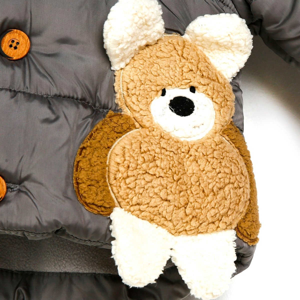 Midimod Baby Boy Coat with Toy Pocket - Dark Grey - ebebek - Black Friday