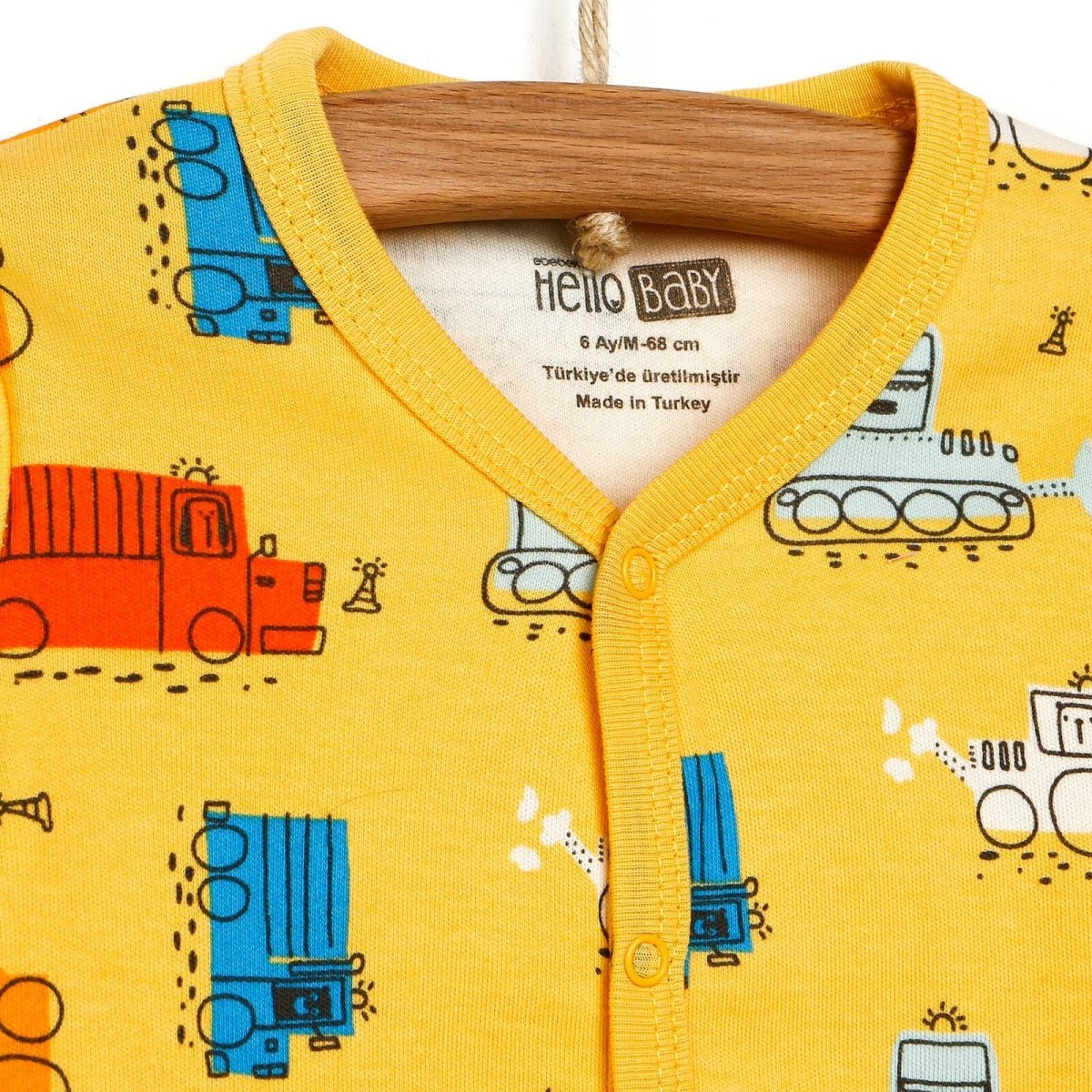 HelloBaby Basic Baby Boy Pyjamas Set - Yellow - ebebek - Black Friday