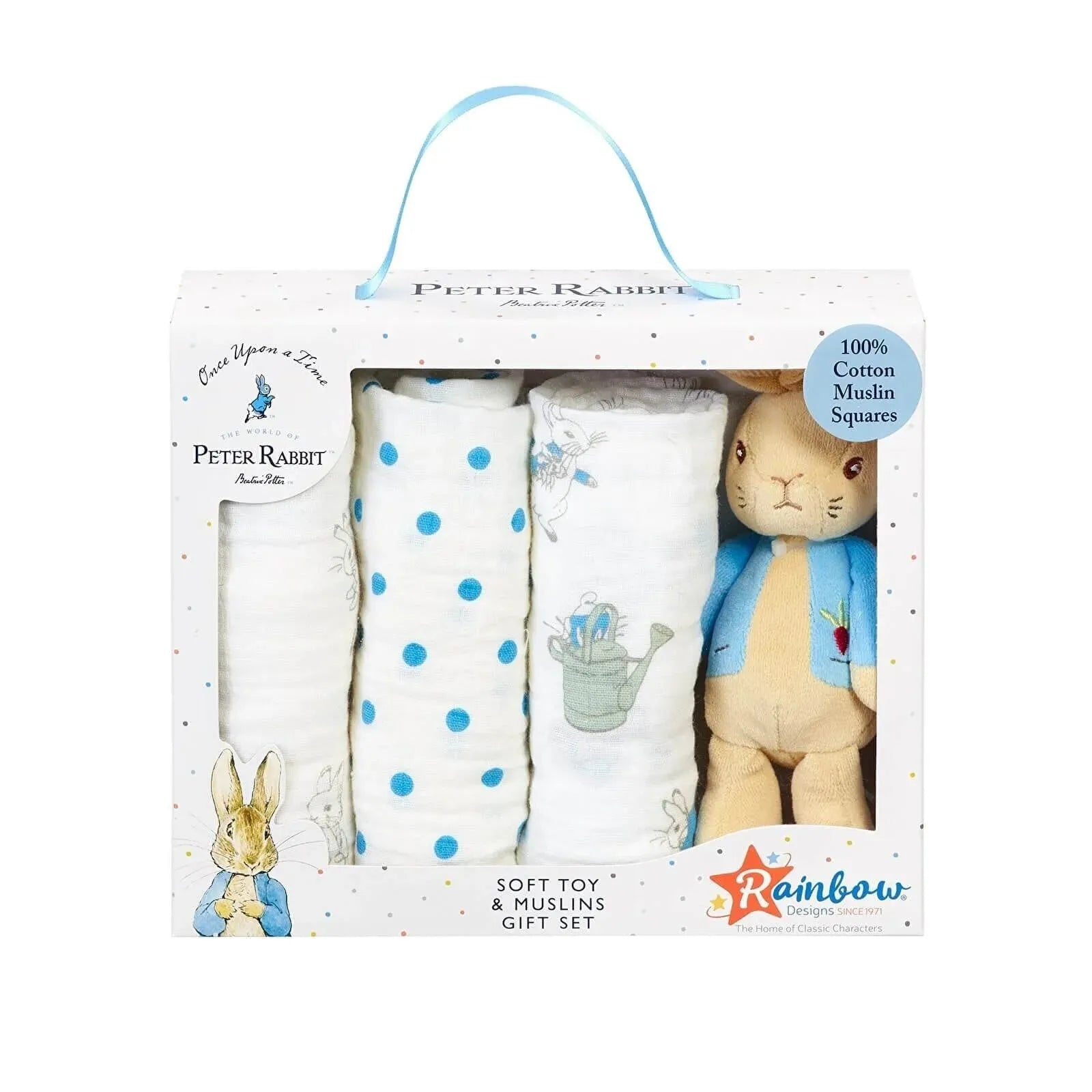 Peter Rabbit Soft Toy and Muslin Gift Set ebebek