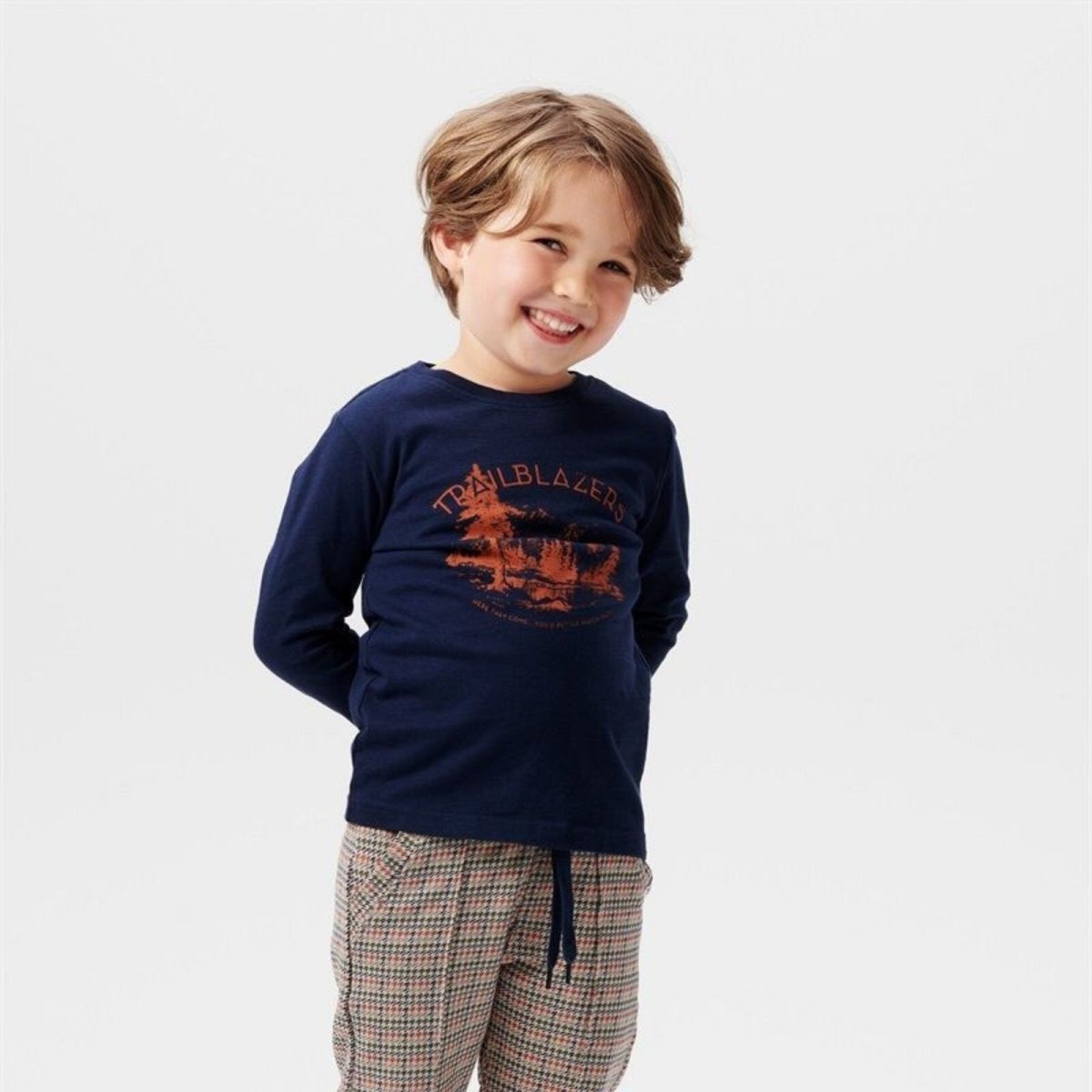 Noppies Boys T-shirt Long Sleeve Knox - Black Iris - ebebek - Black Friday
