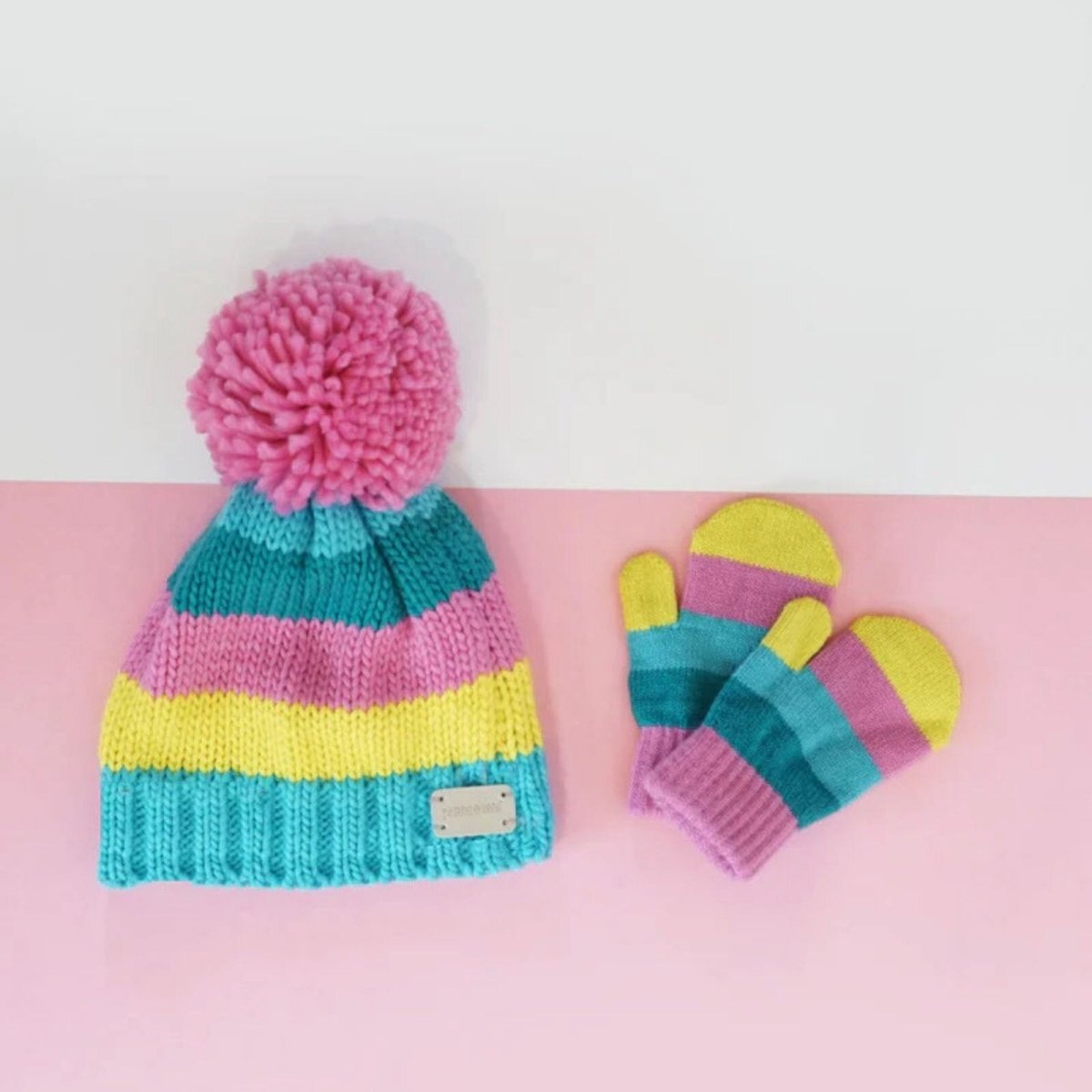 Blade & Rose Bright Striped Mittens 2 - 6 Years Blue/Red/Yellow - ebebek - Black Friday