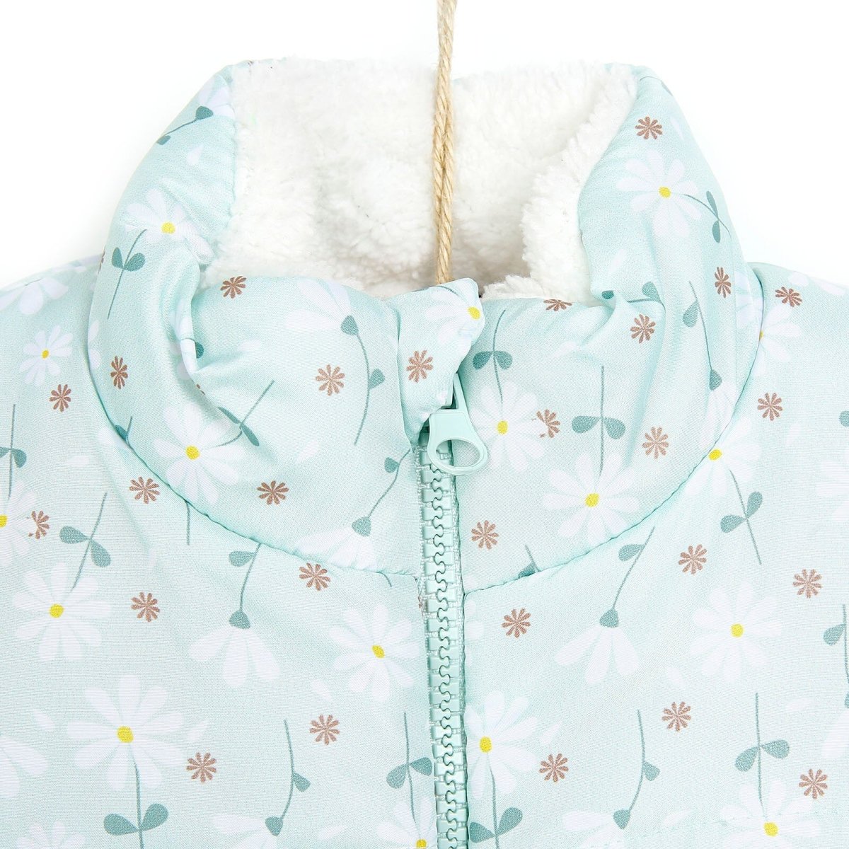 BabyZ Winter Girl Daisy Inflatable Vest - Light Green - ebebek - Black Friday