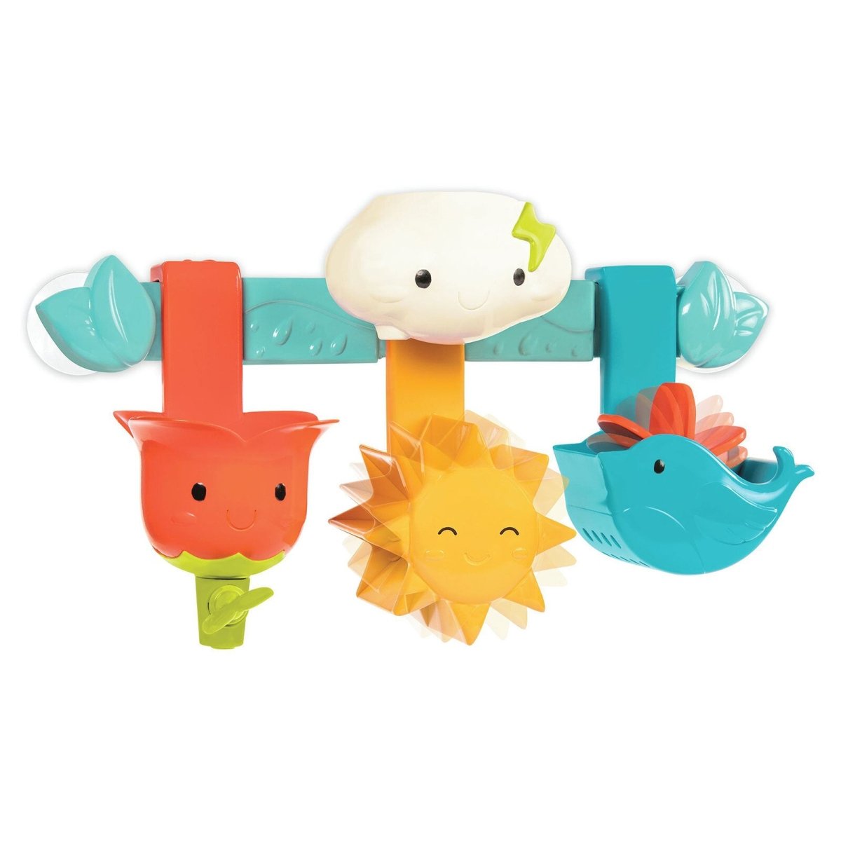 Battat Rain & Shine Bath Bar, 6 Removable Pieces & 2 Suction Cups - ebebek - Black Friday