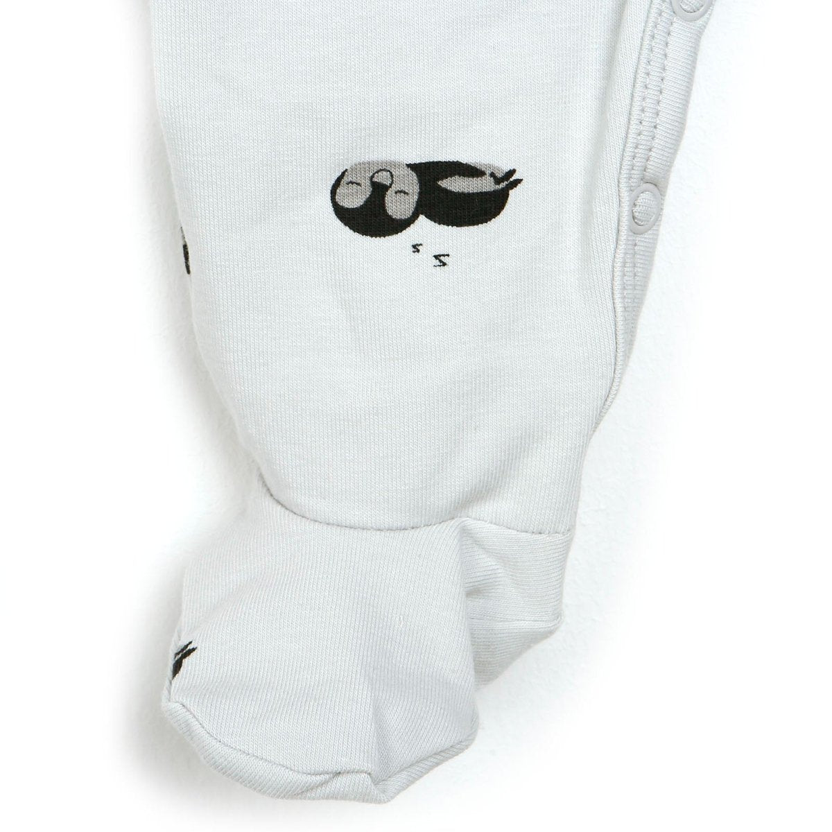 Antebies Newborn Penguin Organic Footed Jumpsuit - Grey - ebebek - Black Friday
