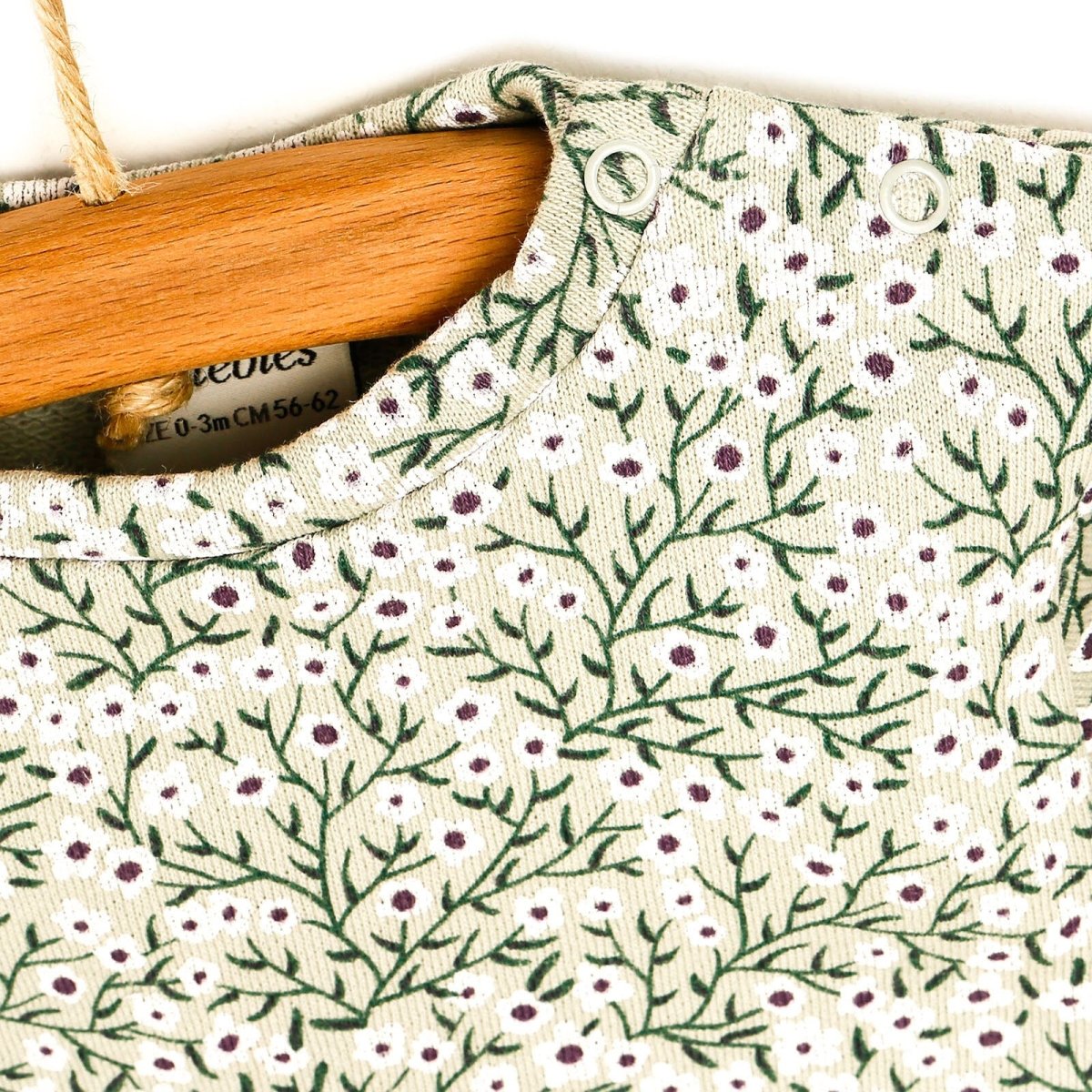 Antebies Newborn Deer Organic Sweatshirt - Dark Green - ebebek - Black Friday