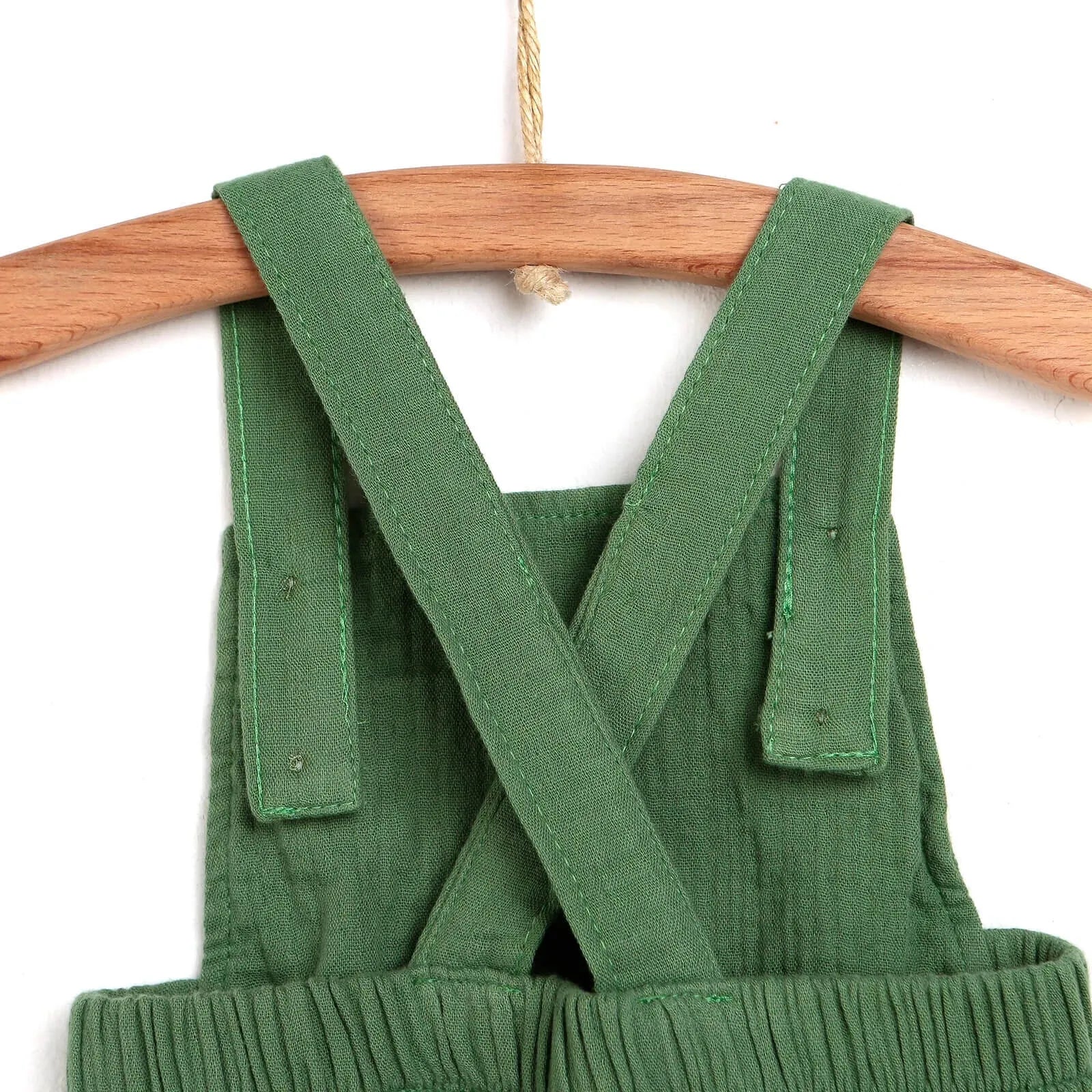 HelloBaby Newborn Muslin Romper - Green - ebebek - Black Friday