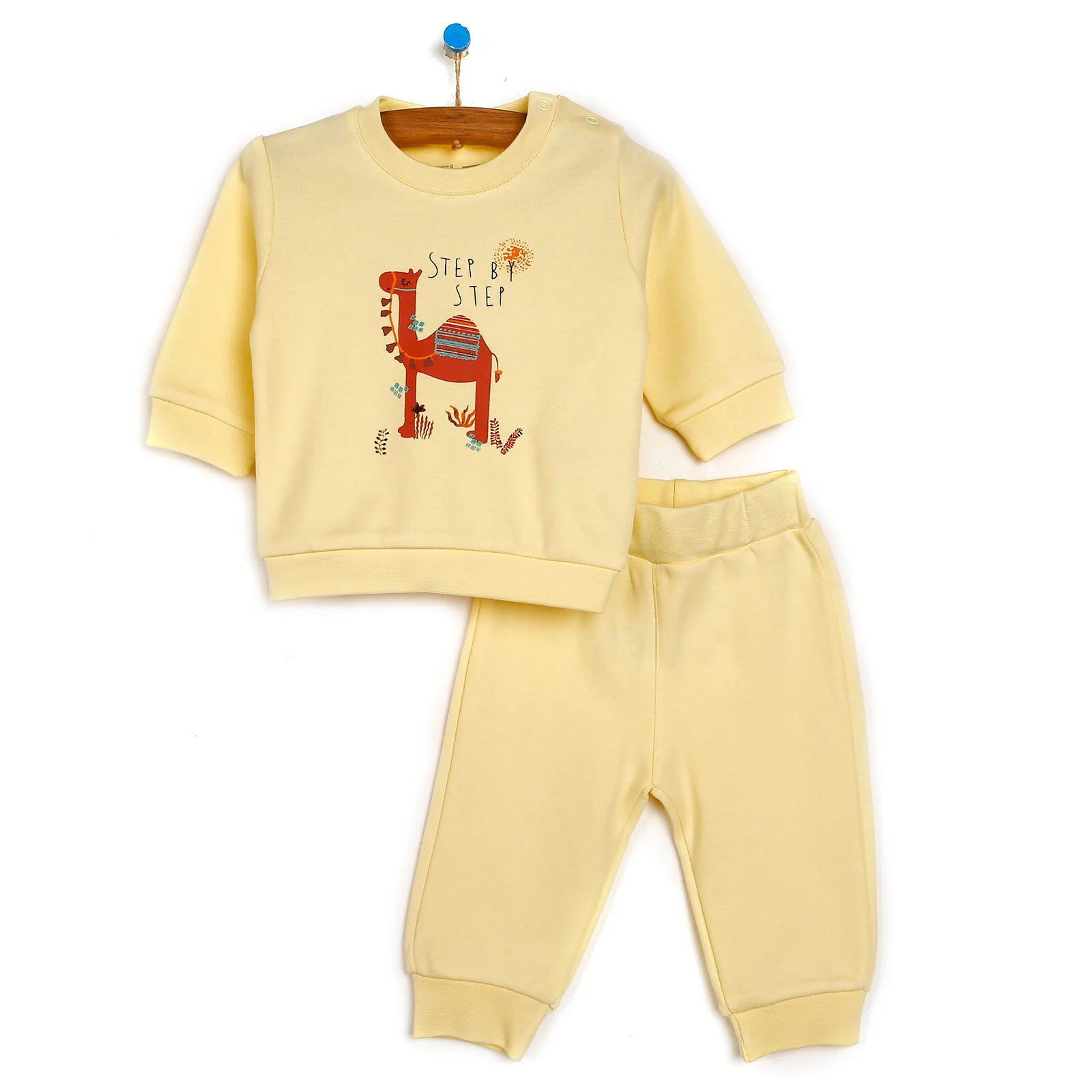 HelloBaby Basic Baby Girl Tracksuit - Light Yellow - ebebek - Black Friday