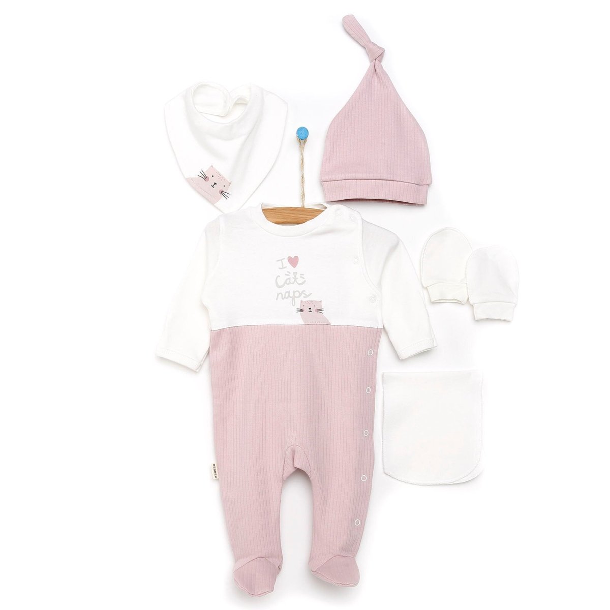 Bebbek Baby Girl 5 Pcs Newborn Gift Starter Set - Purple - ebebek - Black Friday