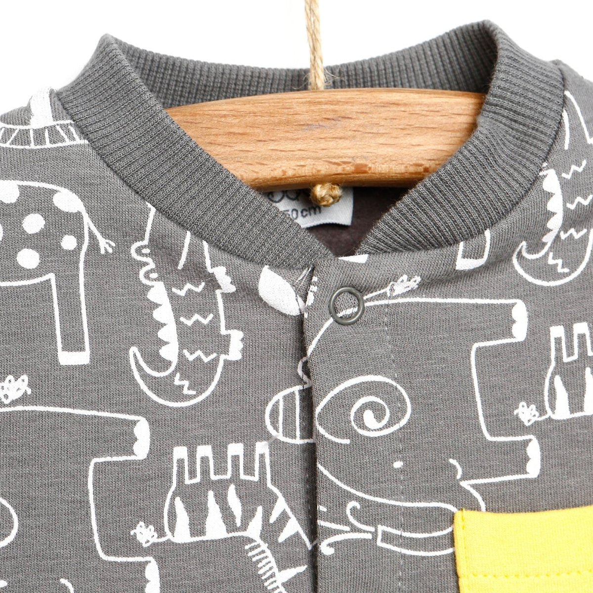 For My Baby Newborn Wild Jumpsuit - Dark Grey - ebebek - Black Friday