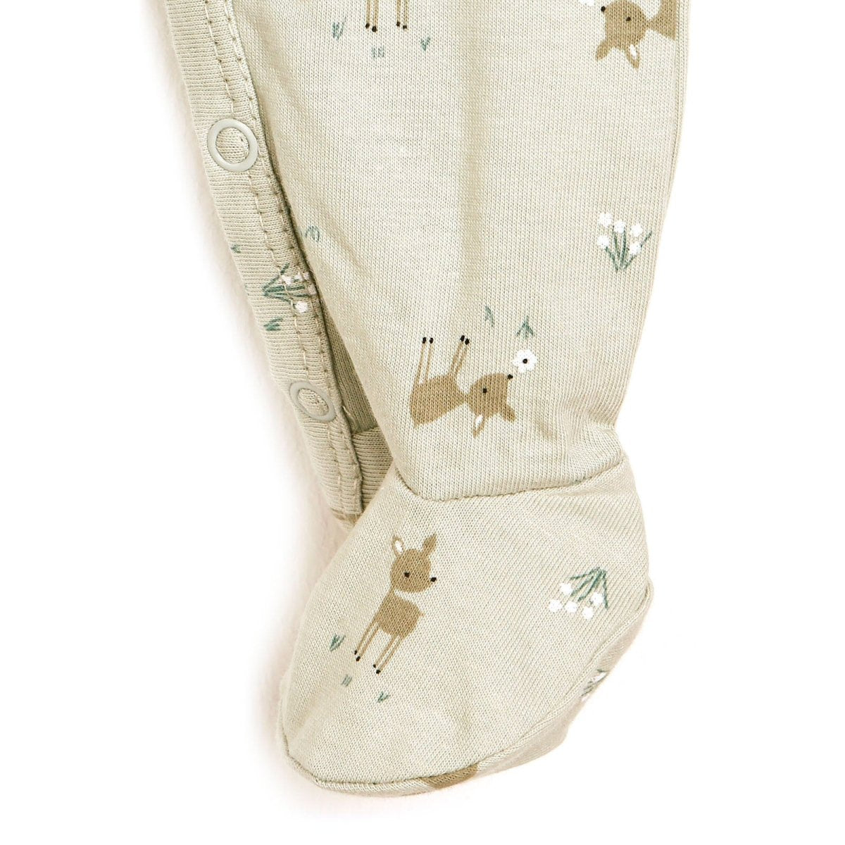 Antebies Newborn Deer Organic Footed Jumpsuit - Grey - ebebek - Black Friday