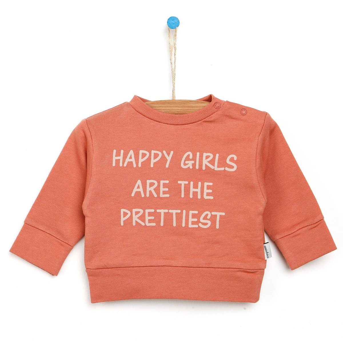 Antebies Newborn Cheetah Organic Sweatshirt - Mink - ebebek - Black Friday