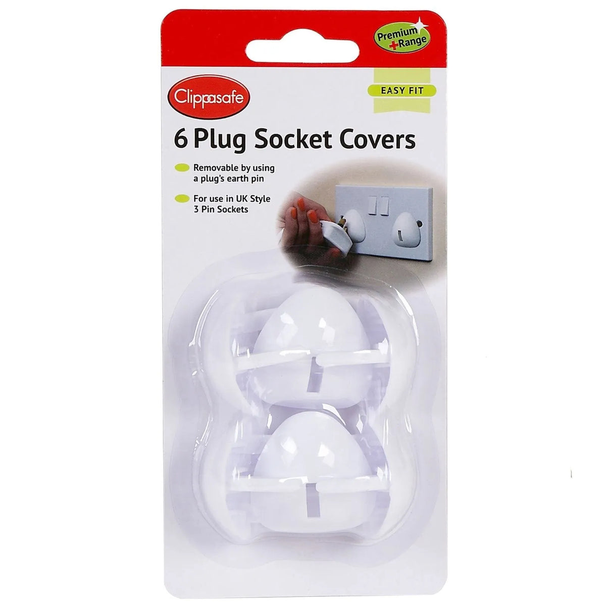 Clippasafe Socket Covers x6 Plugin Socket Covers ebebek
