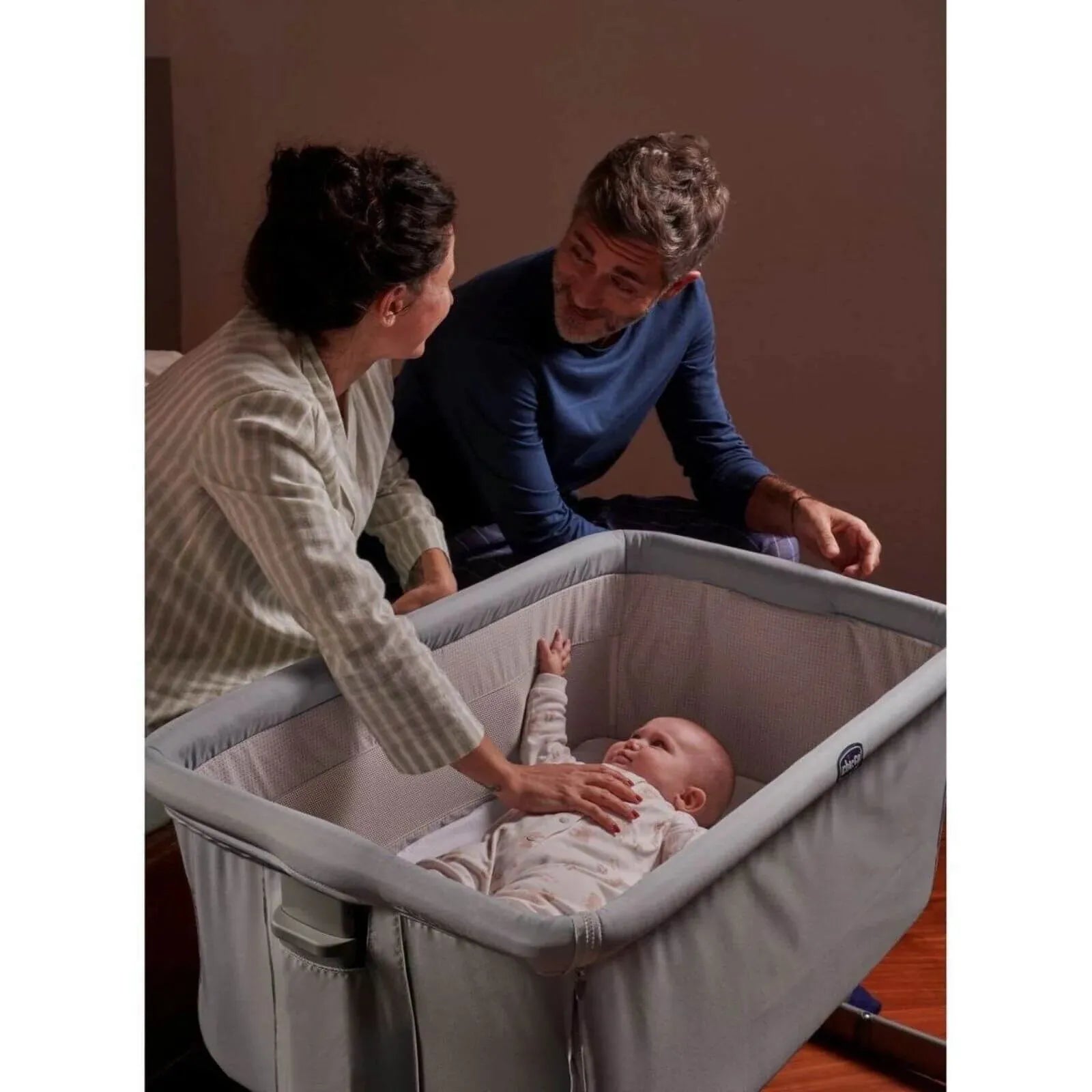 Next to me crib chicco grey sales