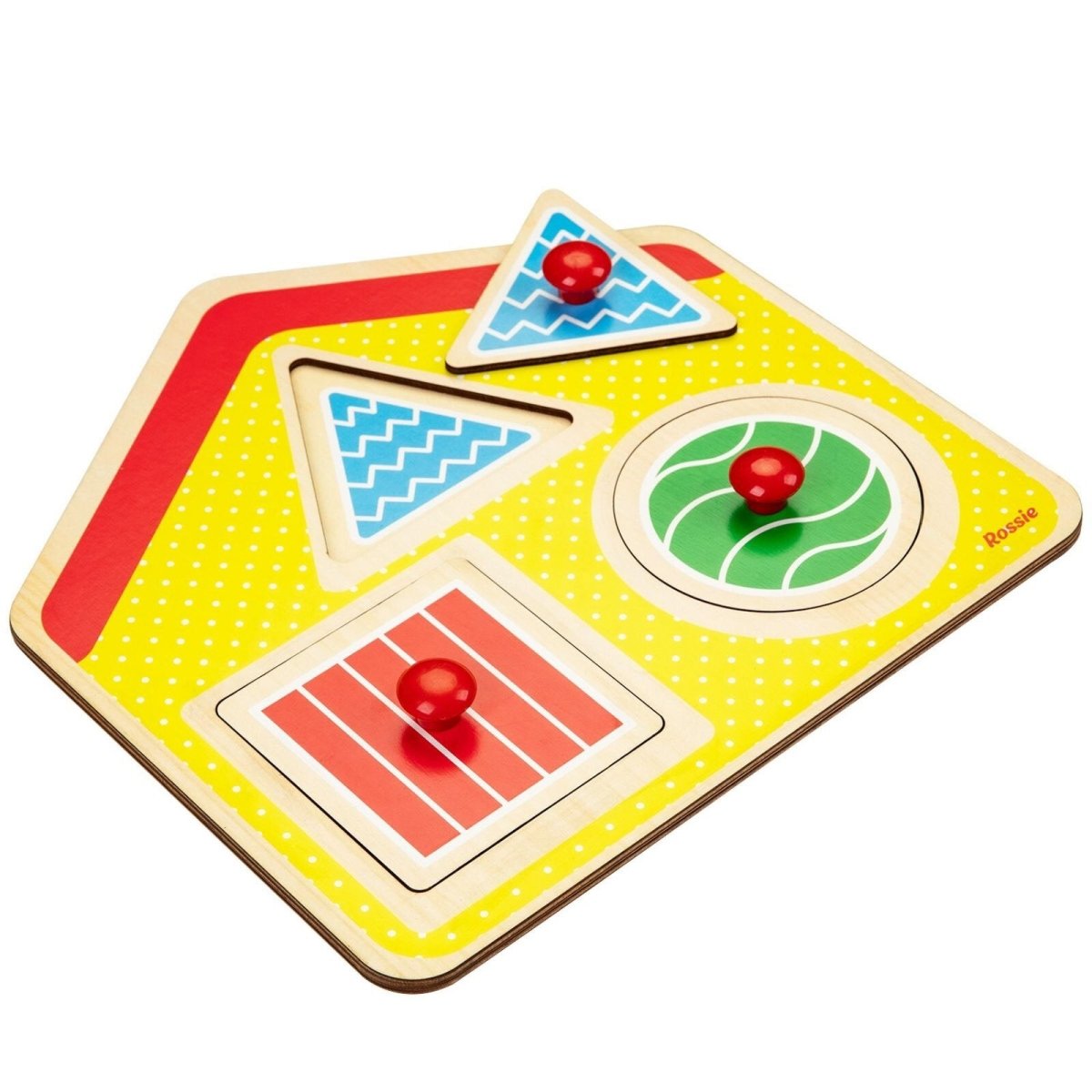 Rossie Wooden First Puzzle - Geometric House - ebebek - Black Friday