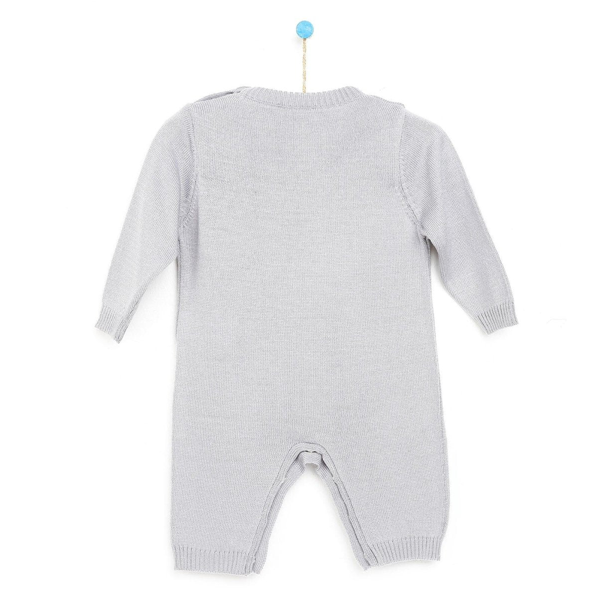 HelloBaby Newborn Knit Baby Elephant Jumpsuit - Grey - ebebek - Black Friday