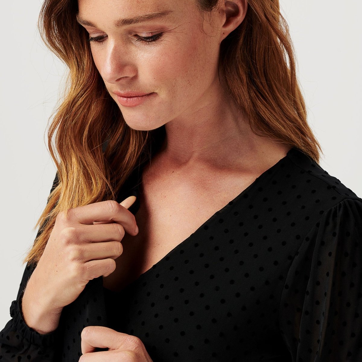 Noppies DreShort Sleeve Olathe Nursing Long Sleeve Allover Print - Black - ebebek - Black Friday