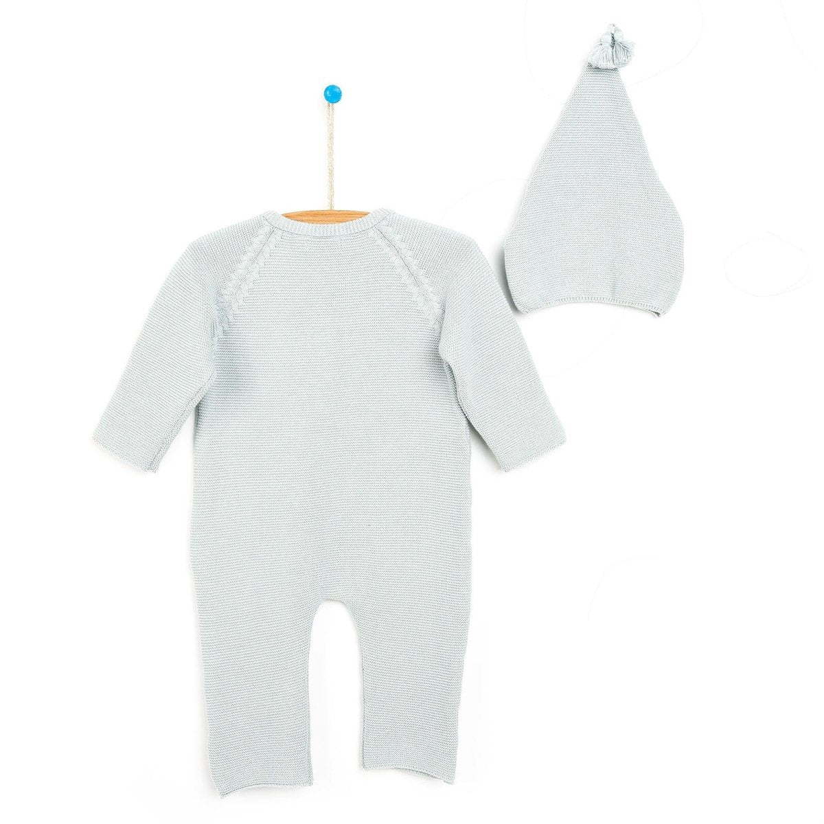 HelloBaby Newborn Knit Jumpsuit - Hat Starter Set - Mint - ebebek - Black Friday