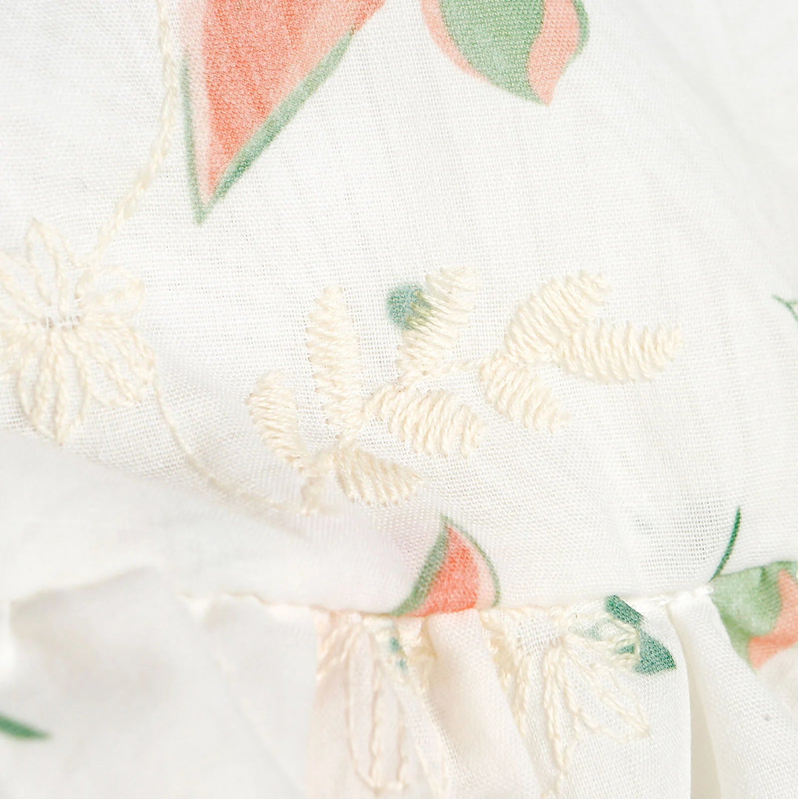 HelloBaby Basic Baby Girl Leaf Patterned - Ecru - ebebek - Black Friday