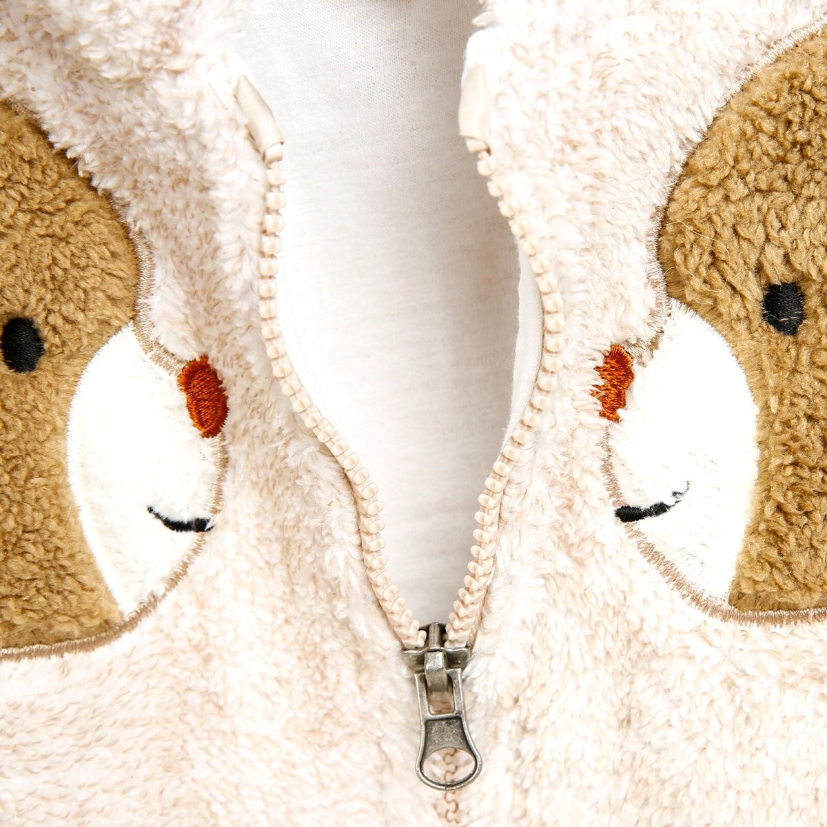 Midimod Newborn Cute Bears Welsoft Footed Jumpsuit - Beige - ebebek - Black Friday